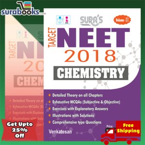 NEET Chemistry ( Volume I & II ) ( Self Preparation ) Exam Books 2018 with Original Question Papers Explanatory Answers
